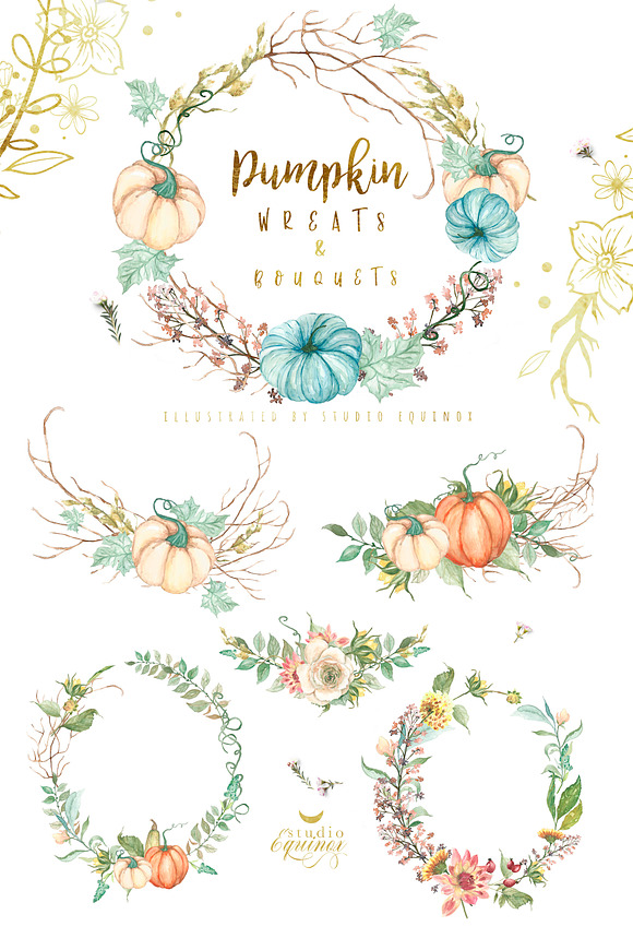 Pumpkin Harvest - Autumnal Graphics in Objects - product preview 4