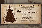 Vintage Christmas Invitation Flyer