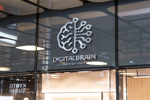 Digital Brain Logo in Logo Templates - product preview 7