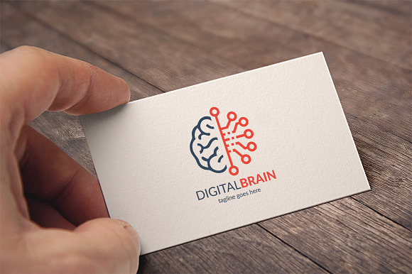 Digital Brain Logo in Logo Templates - product preview 9