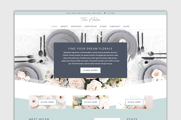 The Helen-Divi Child Theme Wordpress in WordPress Business Themes - product preview 1