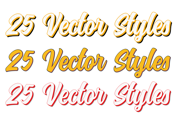3D Vector Styles for Illustrator in Add-Ons - product preview 2