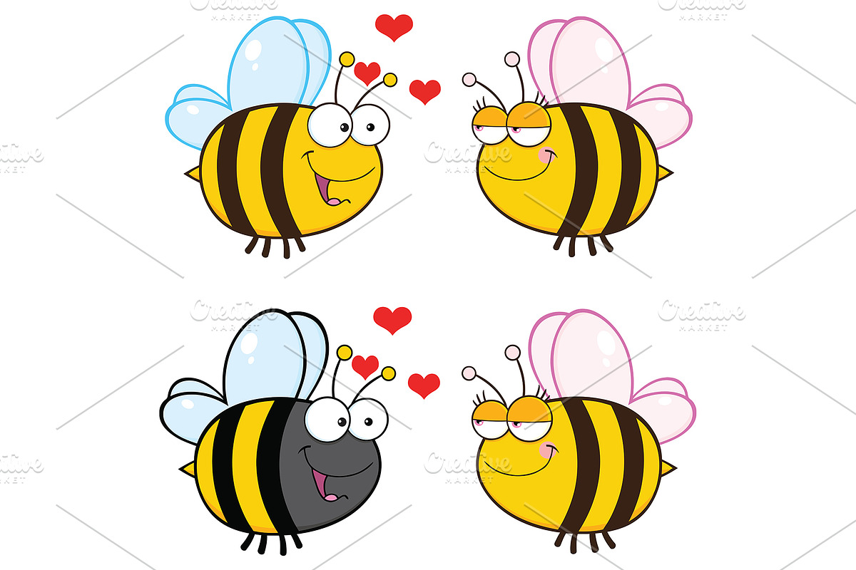 Bee Cartoon Character Collection - 5 in Illustrations - product preview 8