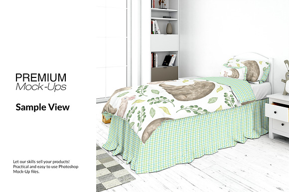 Kids Room & Bedding Set in Product Mockups - product preview 6