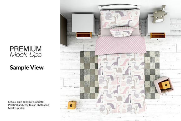 Kids Room & Bedding Set in Product Mockups - product preview 9