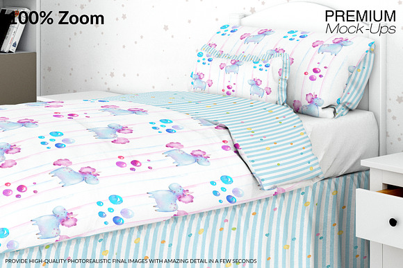 Kids Room & Bedding Set in Product Mockups - product preview 13