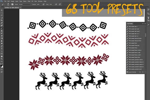 Folk Sweater Brushes for Photoshop in Add-Ons - product preview 6