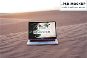 Digital Nomad Sahara Laptop Mockup