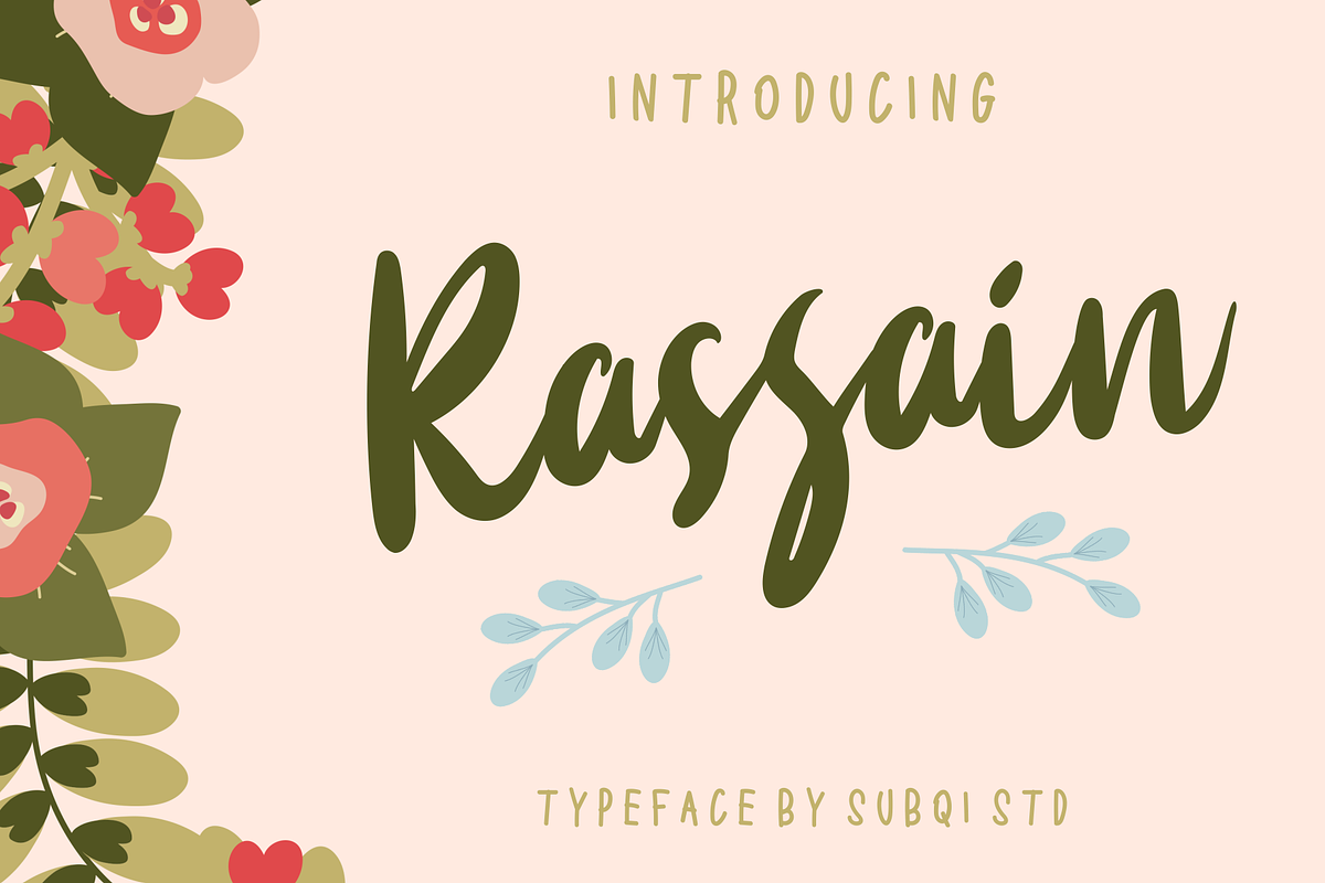 Rassain Handwritten Script in Script Fonts - product preview 8