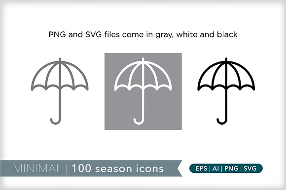 Minimal 100 season icons in Easter Icons - product preview 6