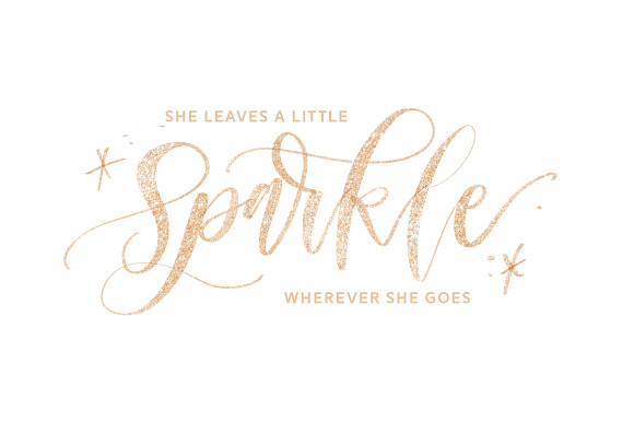 Procreate Glitter Lettering Brush in Add-Ons - product preview 3