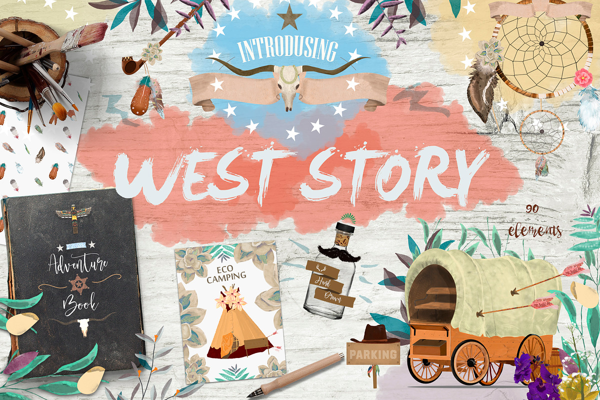 Wild West. Western Adventure in Illustrations - product preview 8
