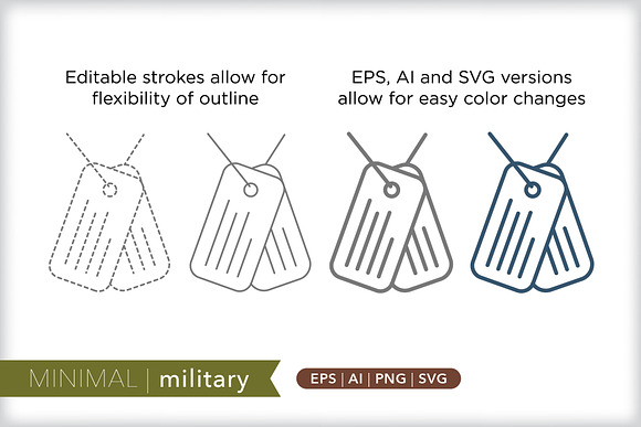 Minimal military icons in Military Icons - product preview 4