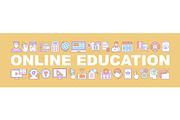Online education concepts banner