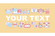 Chatbot word concepts banner