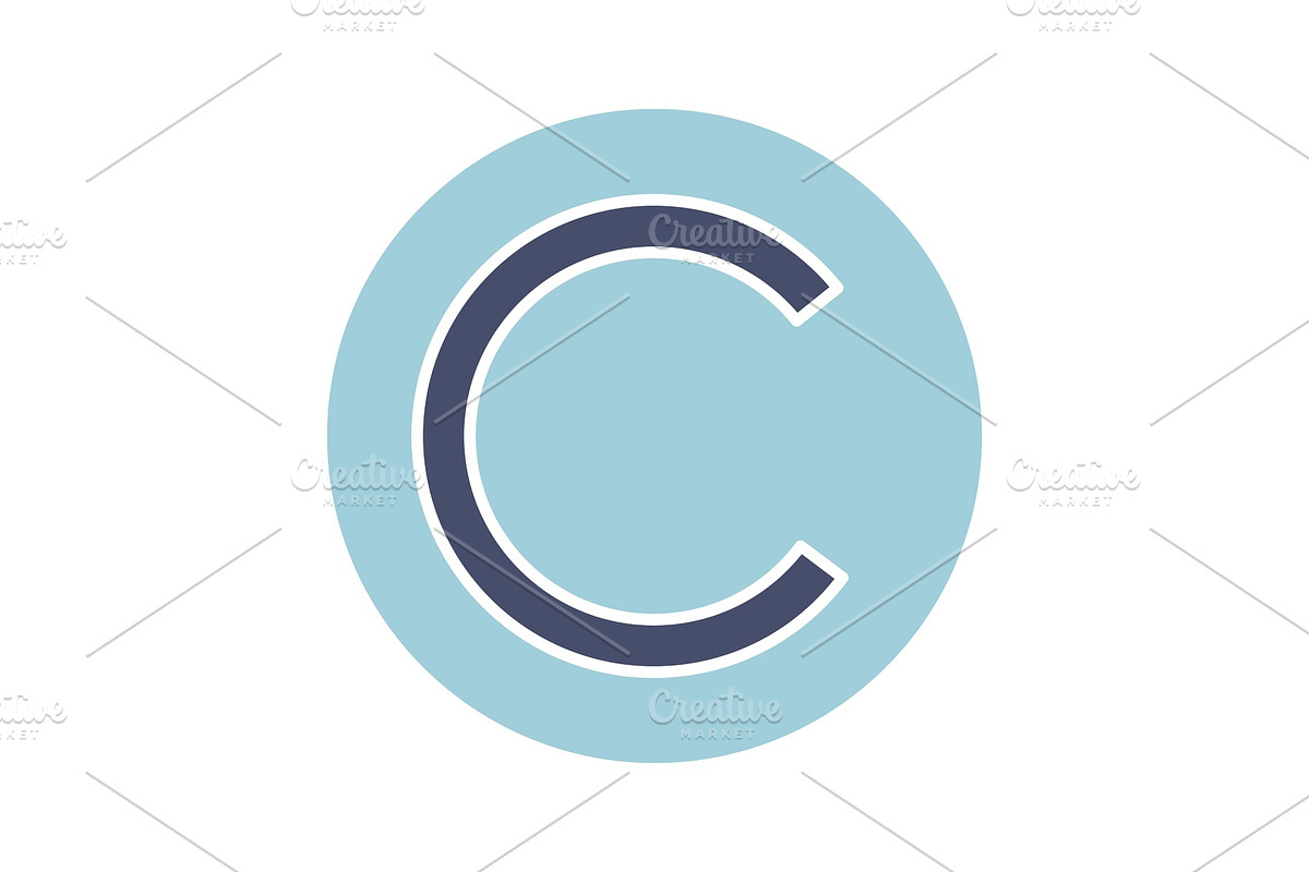 Copyright symbol glyph color icon in Icons - product preview 8