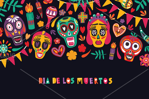 Holiday - Day of The Dead in Illustrations - product preview 3