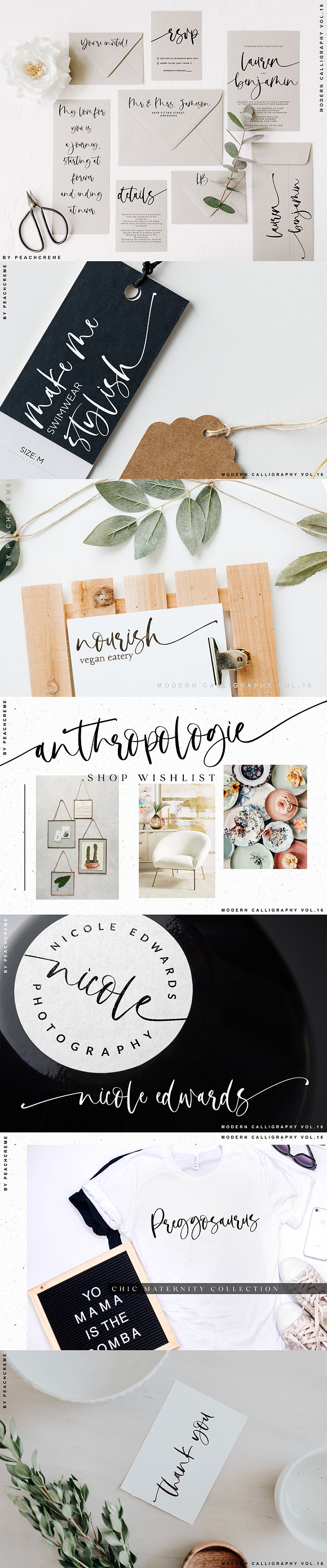 Bonjour // Modern Calligraphy in Modern Fonts - product preview 2