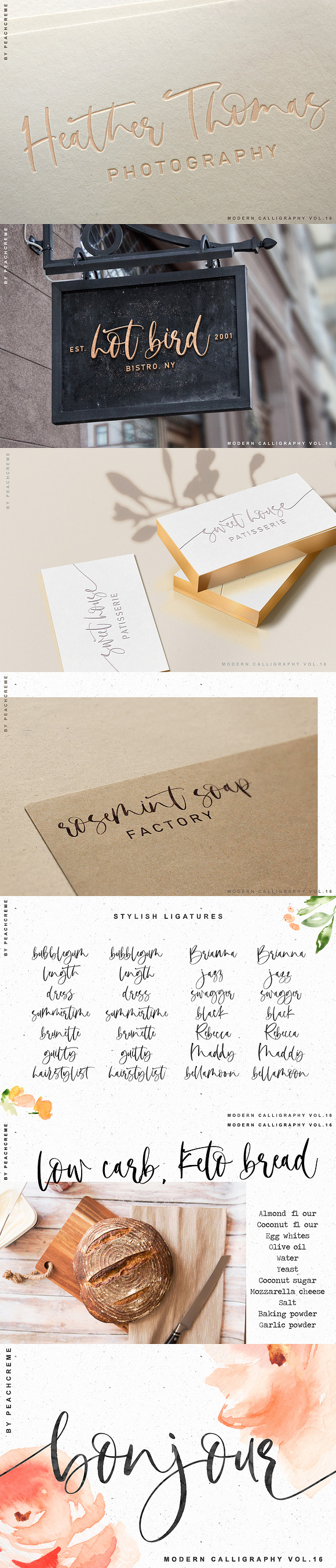 Bonjour // Modern Calligraphy in Modern Fonts - product preview 3