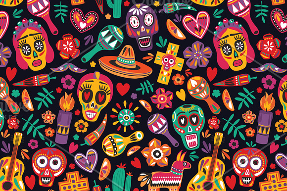 Holiday decorated by Mexican style in Patterns - product preview 4
