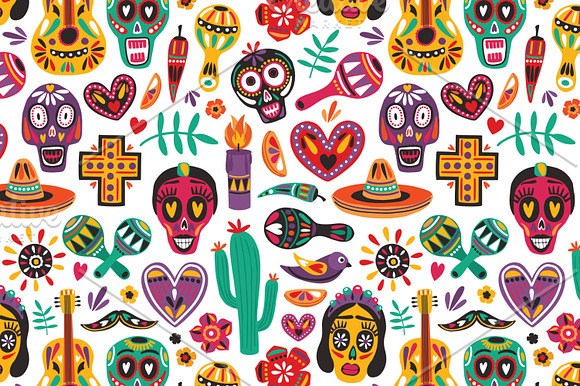 Holiday decorated by Mexican style in Patterns - product preview 8