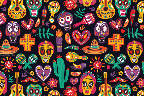 Holiday decorated by Mexican style in Patterns - product preview 9