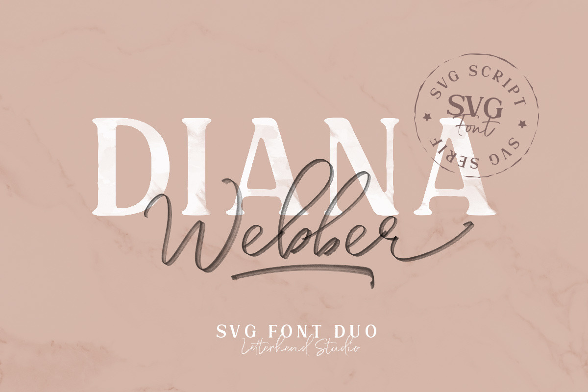 Diana Webber - SVG Font Duo in Professional Fonts - product preview 8