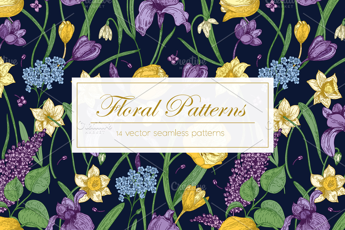 Gorgeous blooming spring flowers in Patterns - product preview 8