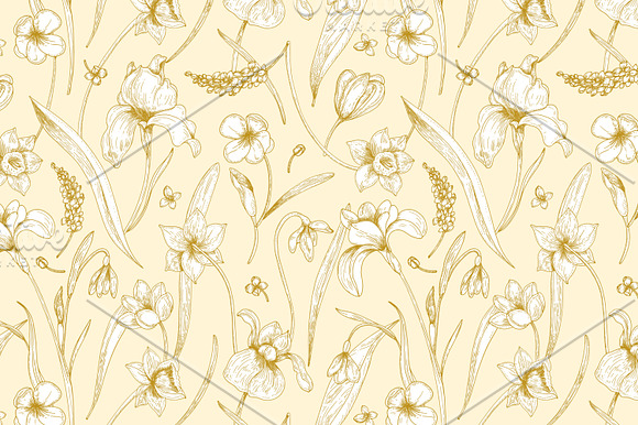 Gorgeous blooming spring flowers in Patterns - product preview 12