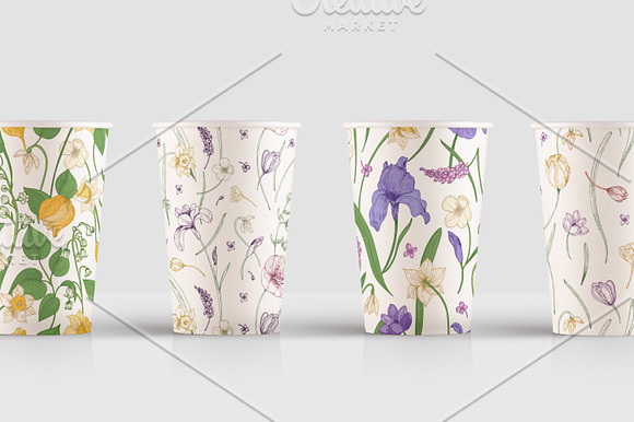 Gorgeous blooming spring flowers in Patterns - product preview 14