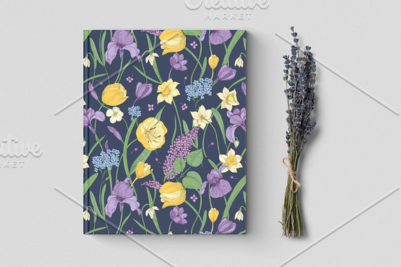 Gorgeous blooming spring flowers in Patterns - product preview 16