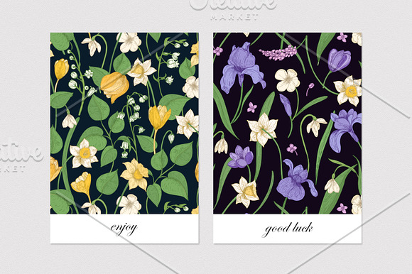 Gorgeous blooming spring flowers in Patterns - product preview 18