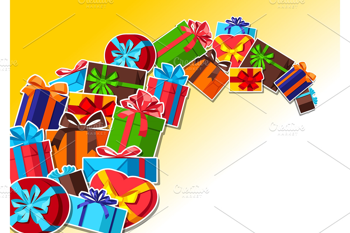 Celebration background with gift in Illustrations - product preview 8