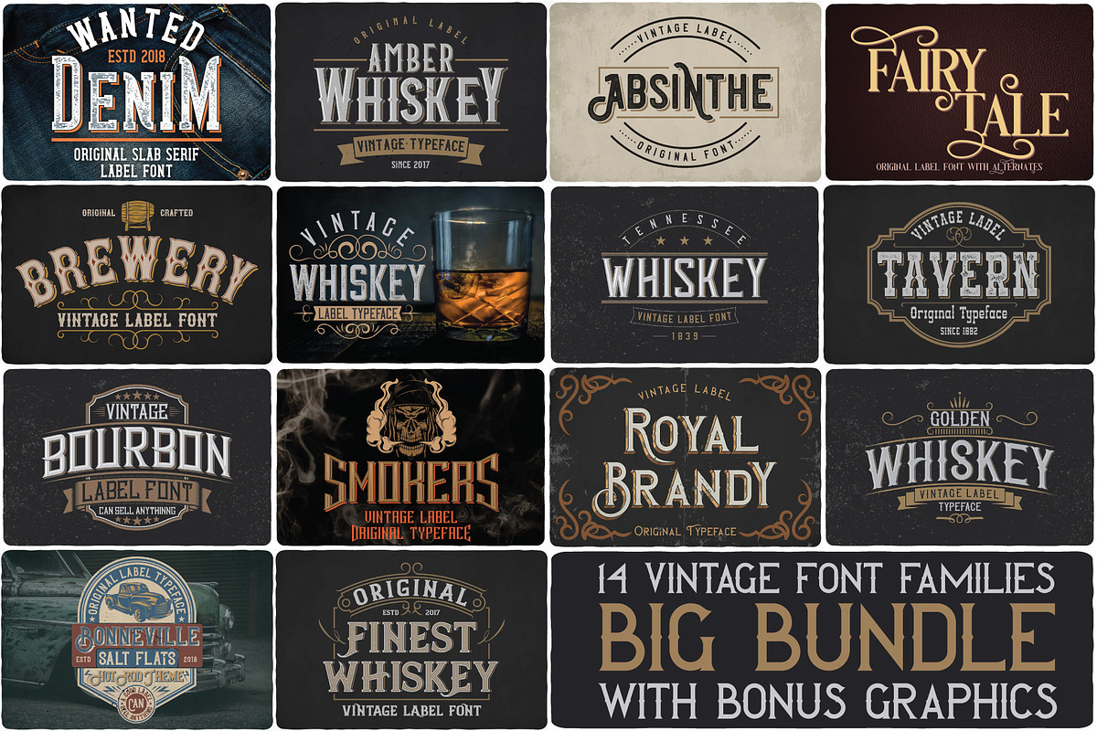 Big Bundle - 14 fonts in Display Fonts - product preview 8