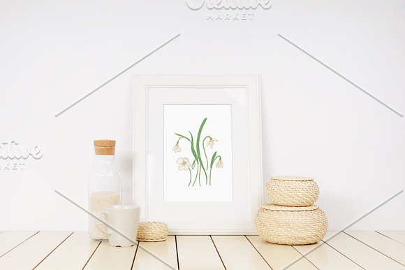 Blooming spring flowers in Illustrations - product preview 4
