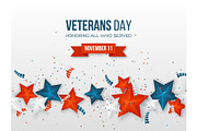 Veterans Day greeting card.