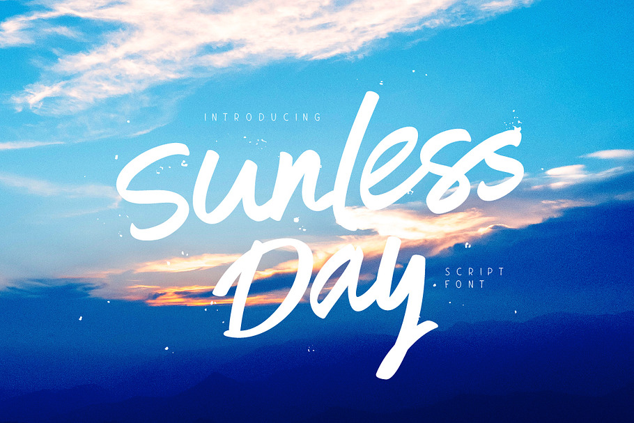 Sunless Day in Script Fonts - product preview 8