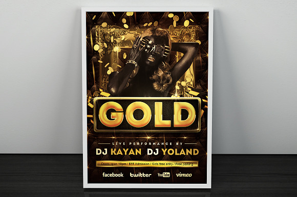 Gold - Flyer / Poster in Flyer Templates - product preview 2