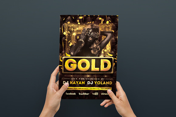 Gold - Flyer / Poster in Flyer Templates - product preview 4