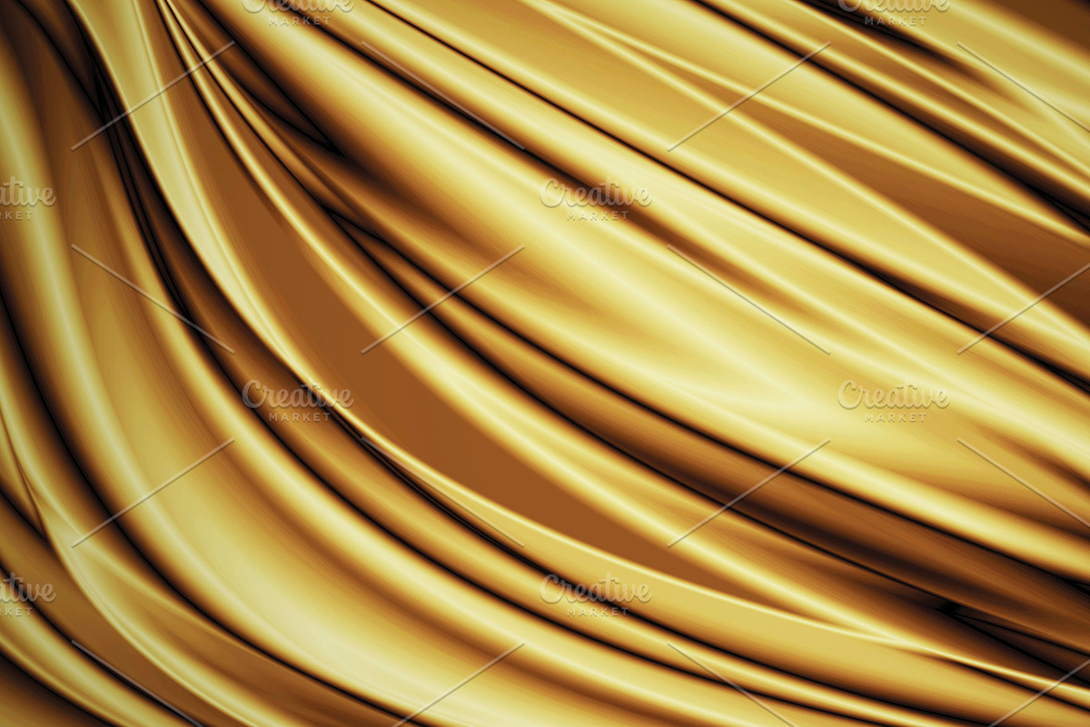 Gold luxury fabric background in Illustrations - product preview 8