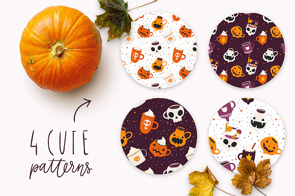 Trick or treat Halloween cups in Illustrations - product preview 1