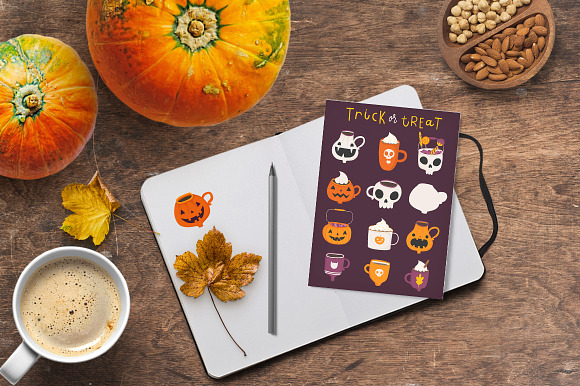 Trick or treat Halloween cups in Illustrations - product preview 3