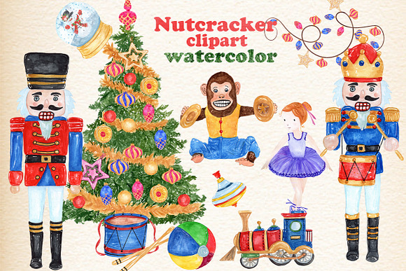 Watercolor Christmas Bundle in Illustrations - product preview 6