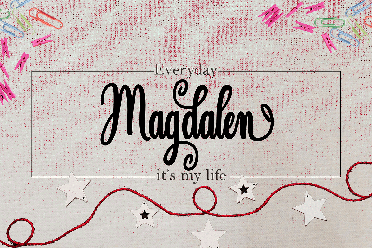 Magdalen in Script Fonts - product preview 8