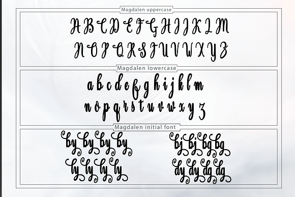 Magdalen in Script Fonts - product preview 6
