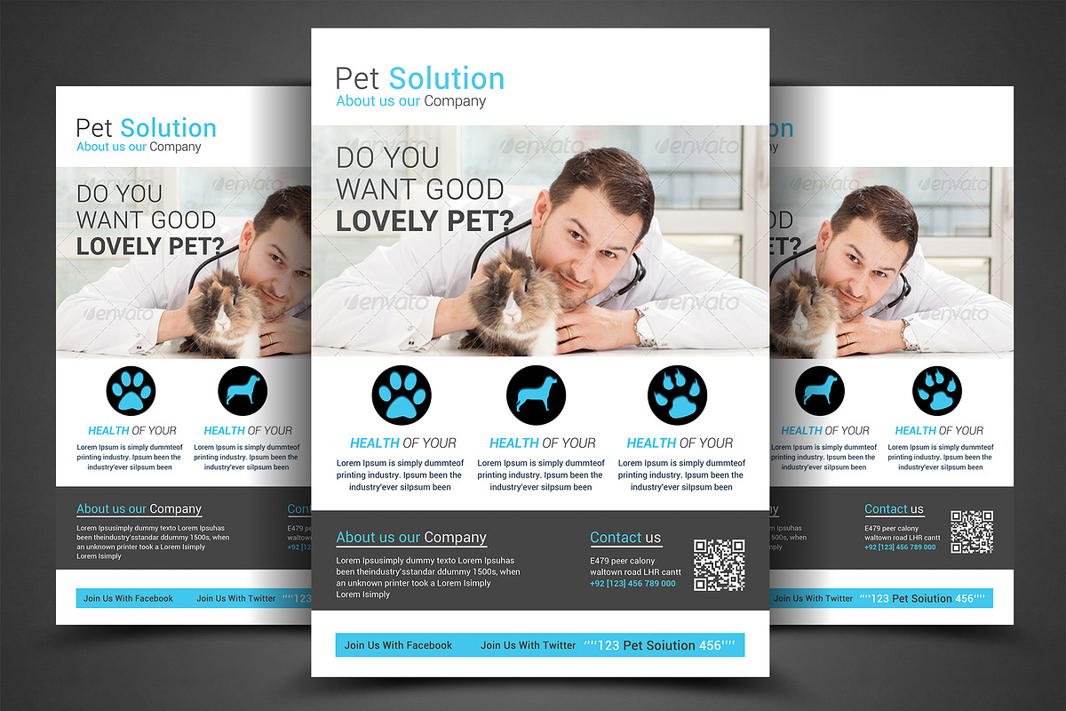 Pet Solution Flyer Template in Flyer Templates - product preview 8