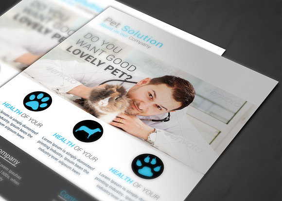 Pet Solution Flyer Template in Flyer Templates - product preview 2