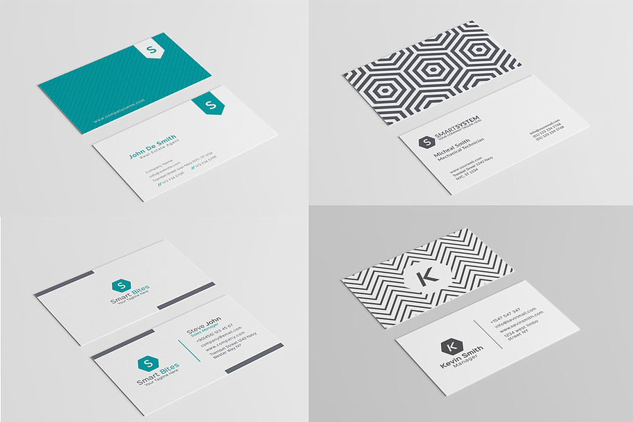 12 Minimal Business Card Templates in Business Card Templates - product preview 8