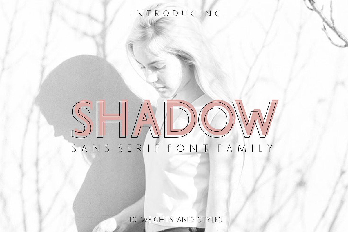 SHADOW Sans Serif Font Family in Sans-Serif Fonts - product preview 8