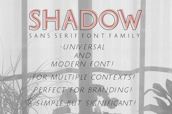 SHADOW Sans Serif Font Family in Sans-Serif Fonts - product preview 12